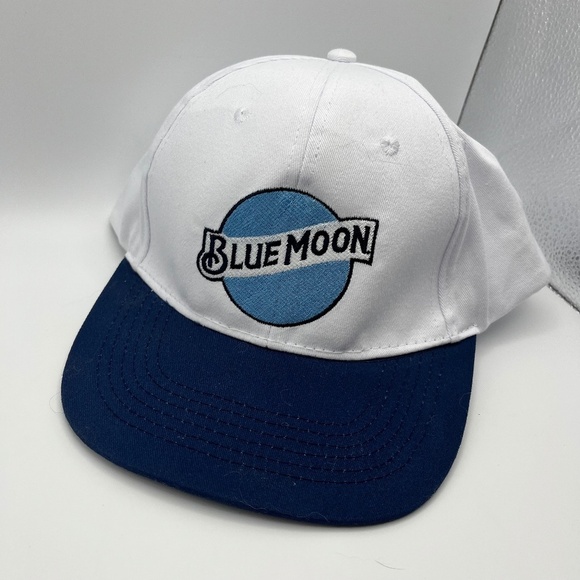 Vintage Blue Moon Snapback Hat Adjustable Cap. Vintage Brim. Blue Moon Brewing - Picture 1 of 6